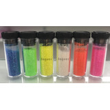 Set X 6 Glitters Gibre Para Uñas Varios Colores - Faguer