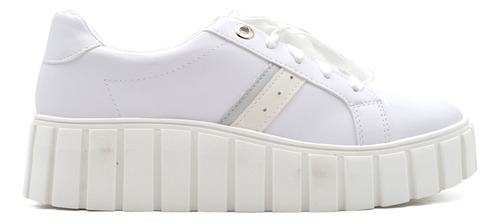 Tenis Andrea Original Plataforma Blancos Casual Urbano Mujer