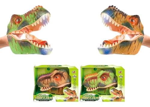 Juguete Dinosaurio Sonido Luz Humo Bateria Recargable Cabeza