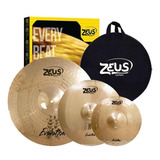 Set De Pratos Zeus Evolution Setc Hi-hat 14 Crash 16 Ride 20