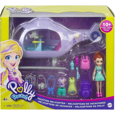 Polly Pocket Súper Helicóptero De Viaje Gkl59 | Envío gratis