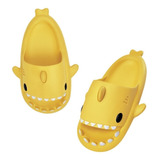 Chanclas Tiburón Amarillo, Estilo Verano Para Niños Y Niñas