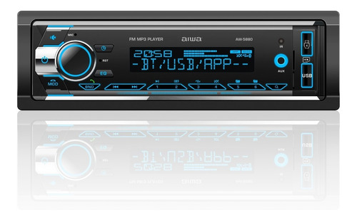 Radio Carro Aiwa Bluetooth Usb X2 Aux Automovil Control