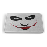 Tapete Dc Comic Joker Cara Fondo Blanco Baño Lavable 50x80cm