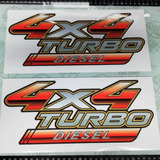 Sticker Auto Adhesivo 4x4 Turbo Diesel