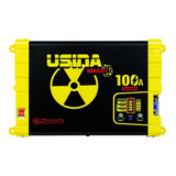 Fonte Carregador Usina Smart 100a Bivolt 14,4v Battery Meter Cor Amarelo