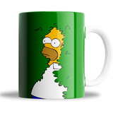 Taza - Ceramica - Simpson- Homero Arbusto