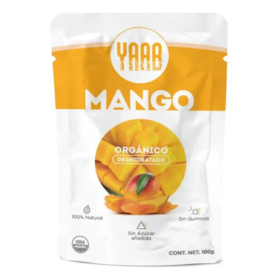 Mango Deshidratado Yaab Frutos Secos Saludable Organico 100g \u002Fe Sin Azucar Natural Vitamina C Delicioso | MercadoLibre
