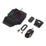 Combo Gamer Celular Bluetooth 4 In 1 Mobile Pack Mouse + Tec