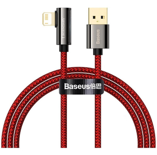 Cabo De iPhone Usb Carregador Baseus 100cm 66w - Vermelho