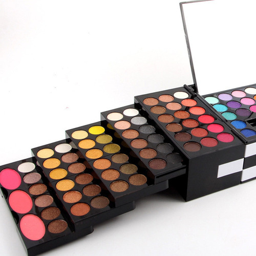 1 Conjunto De Maquiagem Matte 144 Cores Sombra 3 Cores Blush