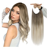 Extensiones De Cabello 100% Naturales 80gr 20in Marrón Ceniz