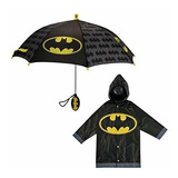 Set De Lluvia Batman / Superman Infantil, 2-7 Años.