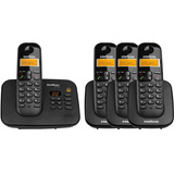 Kit Telefone Sem Fio Ts 3130 + 3 Ts 3111 Ramal Intelbras