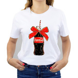 Polera Dama Estampada 100%algodon Diseño Coca Cola 559