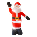 Inflable Gigante De Santa Claus 8ft Con Luces Led Para Decor