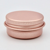Lata Aluminio 10 Ml Crema Pomadera Color Oro Rosa (10 Pzas)