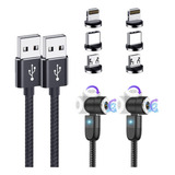 2 Cable Usb Tipo C Para iPhone Celular Samsung Otg Lightning