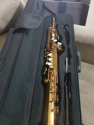 Sax Soprano Soul Impecável  Sax + Case