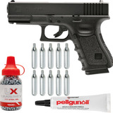 Marcadora Glock 19 Gen 3 4.5mm 10 Co2 + 1500 Bbs Xtm Cr