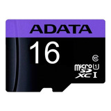 Tarjeta De Memoria Adata Ausdh16guicl10-ra1  Premier Con Adaptador Sd 16gb