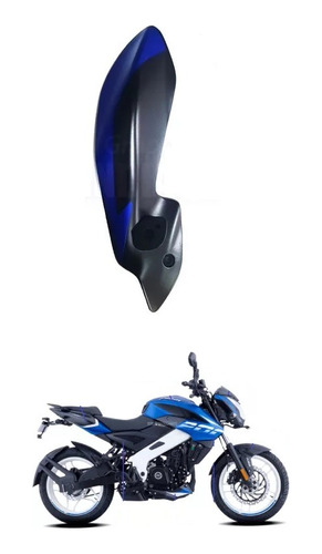 Cacha De Optica Izquierda Azul Mate Rouser Ns 200 - Gb Motos
