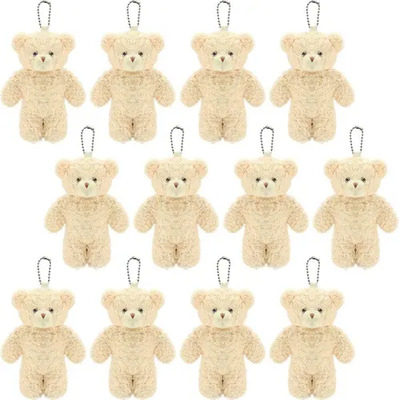 S 12 Llaveros Ositos Miniositos Y Peluche Suave ,