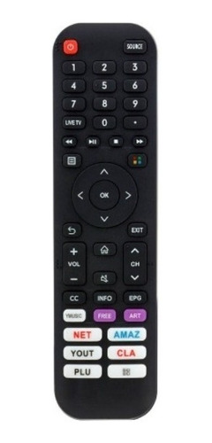 Control Led Smart Netflix P/ Tedge Philco Hisense Admiral 