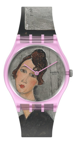 Reloj Swatch Portrait Of Dédie By Amedeo Modigliani Gz356