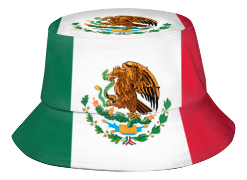 Sombrero Cubo Con Bandera Mexicana, Sombreros Sol Mujeres,