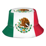 Sombrero Cubo Con Bandera Mexicana, Sombreros Sol Mujeres,