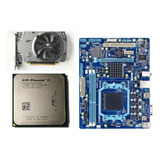 Kit Gigabyte Mother Ga-78lmt-s2 + Phenom X6 960t + Rx 550 4g