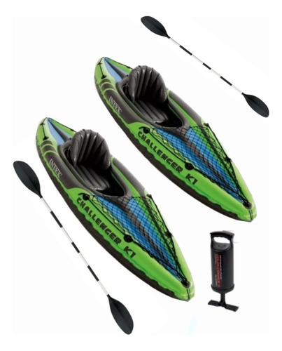 Combo Inflable Kayak 1 Persona X 2 Unidades !!!!