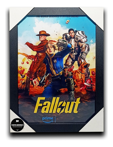 Quadro Fallout Série Prime Vídeo C/ Moldura E Acetato A4