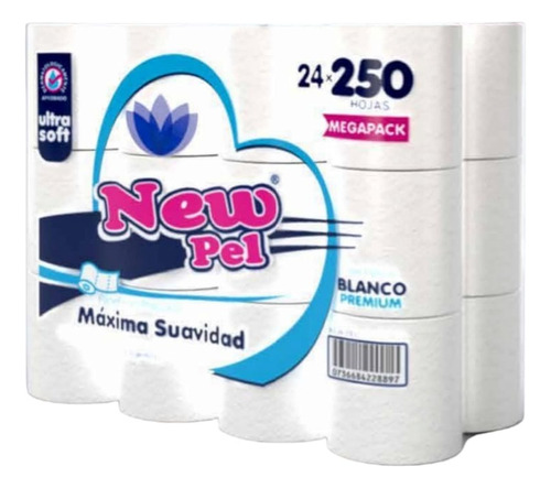 Papel Higienico Newpel 24 Rollos X50 Mts 250 Hojas