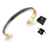 Brazalete Piel Oro Laminado 18k Pulsera Hombre Mujer Regalo