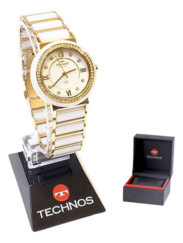 Relógio Technos Feminino Ceramic/saphire Dourado 2036mrp/1b