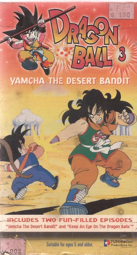 Dragon Ball 3 The Desert Bandit Película En Vhs