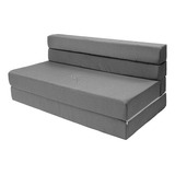 Sofa Cama Queen Size Cozy Plegable | Memory Foam Home Color Gris Claro