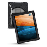 Teknet Funda Correa Para iPad 10 Gen 10.9 2022 Rudo Case Color Negro