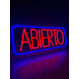 Letrero Luminoso Neon Abiero 