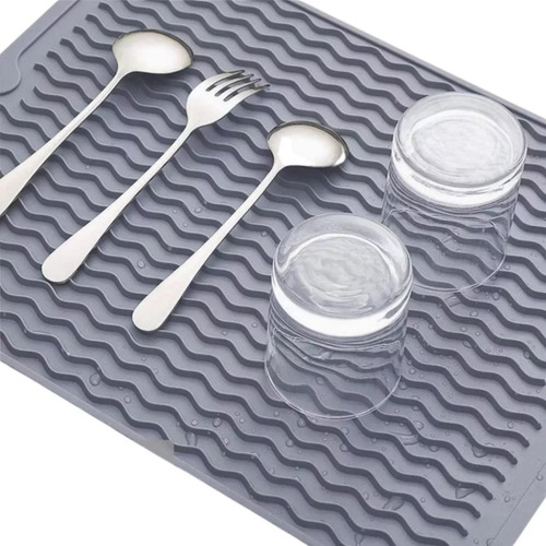 Tapete Escurridor Platos De Cocina Silicona Lavaplatos 