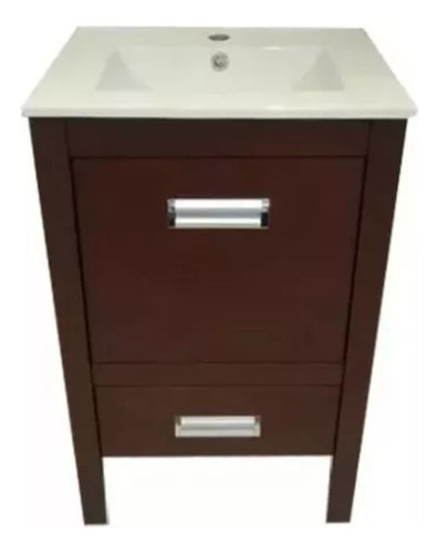 Mueble De Baño De Pie Tommy Bacha Loza 50x40 Algarrobo Campi