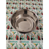 Comedero Acero Inox. C/gancho, 0.6 L, Para Aves