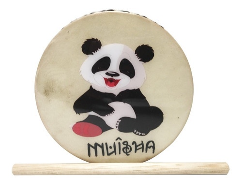 Instrumento Musical Tambor Mini Oso Panda Bebe Personalizado