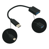 Kit 10 Adaptador Cabo Usb Fêmea Otg Tipo-c Atacado Revenda 