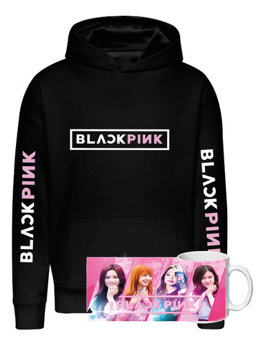 Polerón Black Pink + Tazon Mug - Blackpink - Grupo Femenino Surcoreano - Estampaking