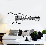 Adesivo Decorativo Violão Musica 100x50cm