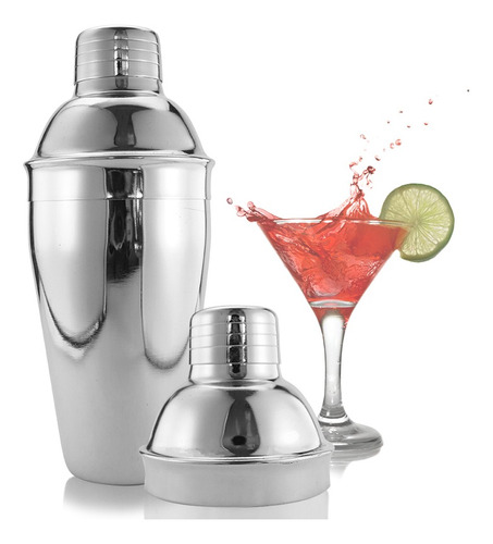 Coqueteleira Inox Grande 750ml De Drinks Batidas E Coquetéis