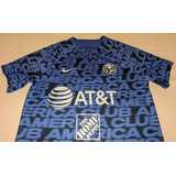 America Camiseta De Practica Usada Por Jugador 2022 Azul